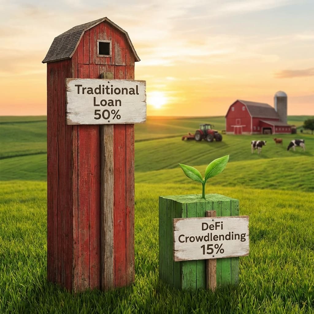 Traditional Loan vs DeFi Crowdlending Rates