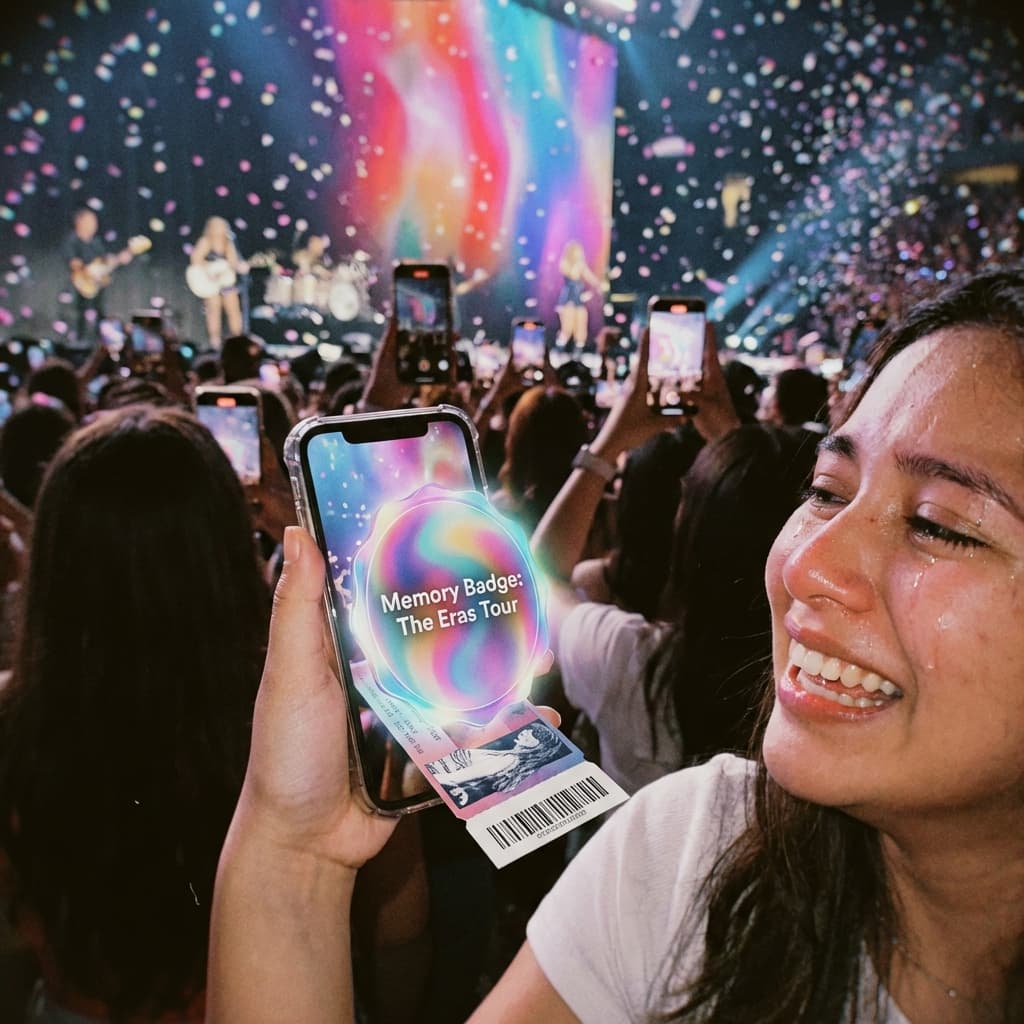 Fan with AR Memory Badge