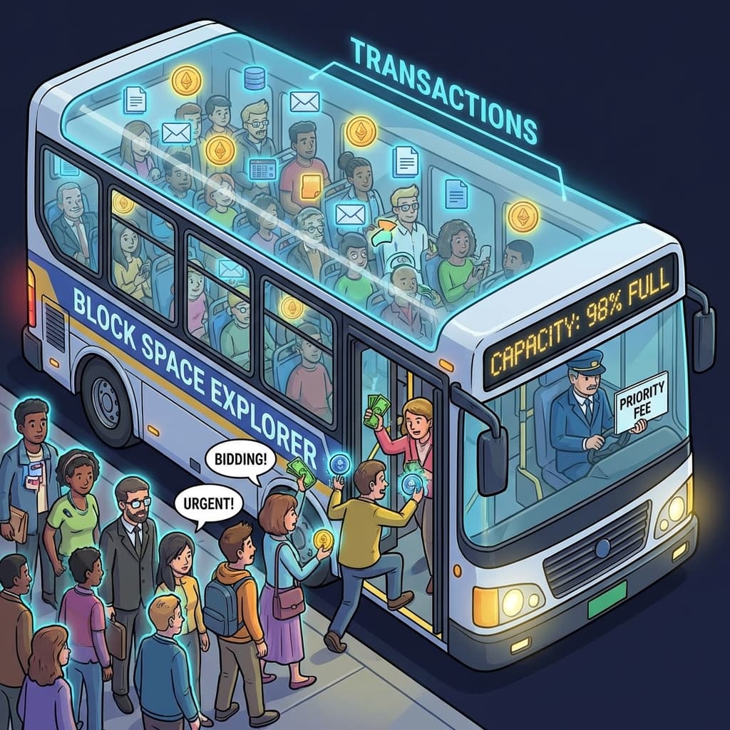 Block Space Bus Bidding