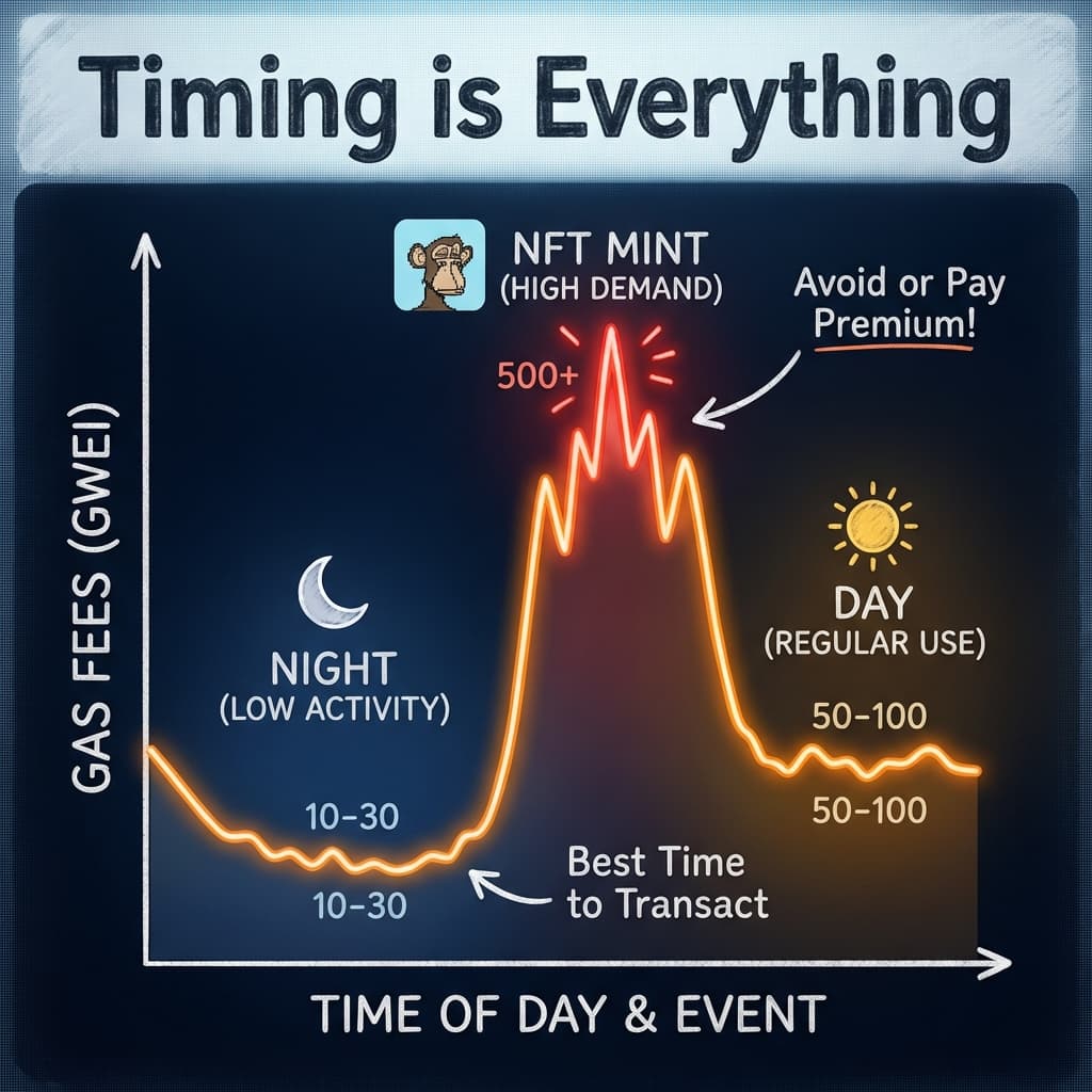 Gas Fees Timing Chart