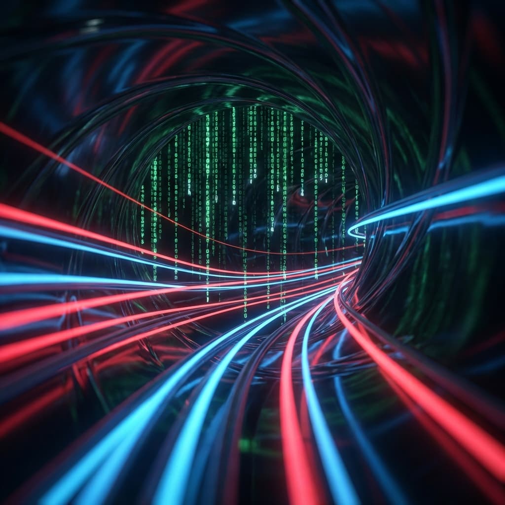 Speed of Light Fiber Optic Tunnel