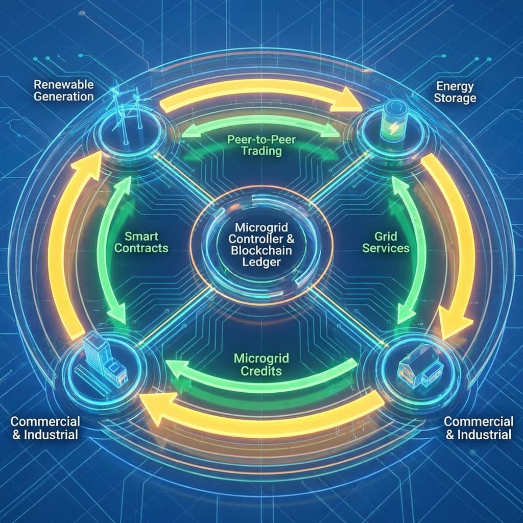 Microgrid Energy Flow Diagram