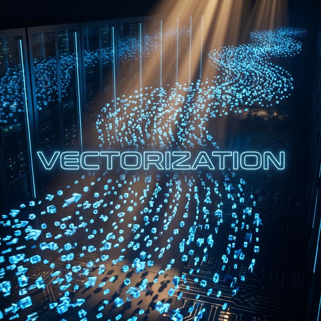 Vectorization Data Flock Concept