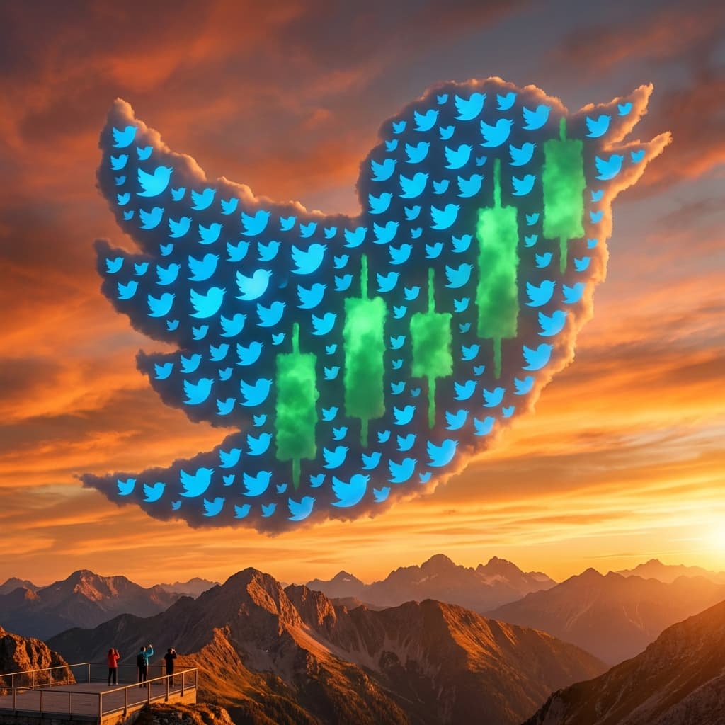 Carta Bullish Burung Biru Twitter