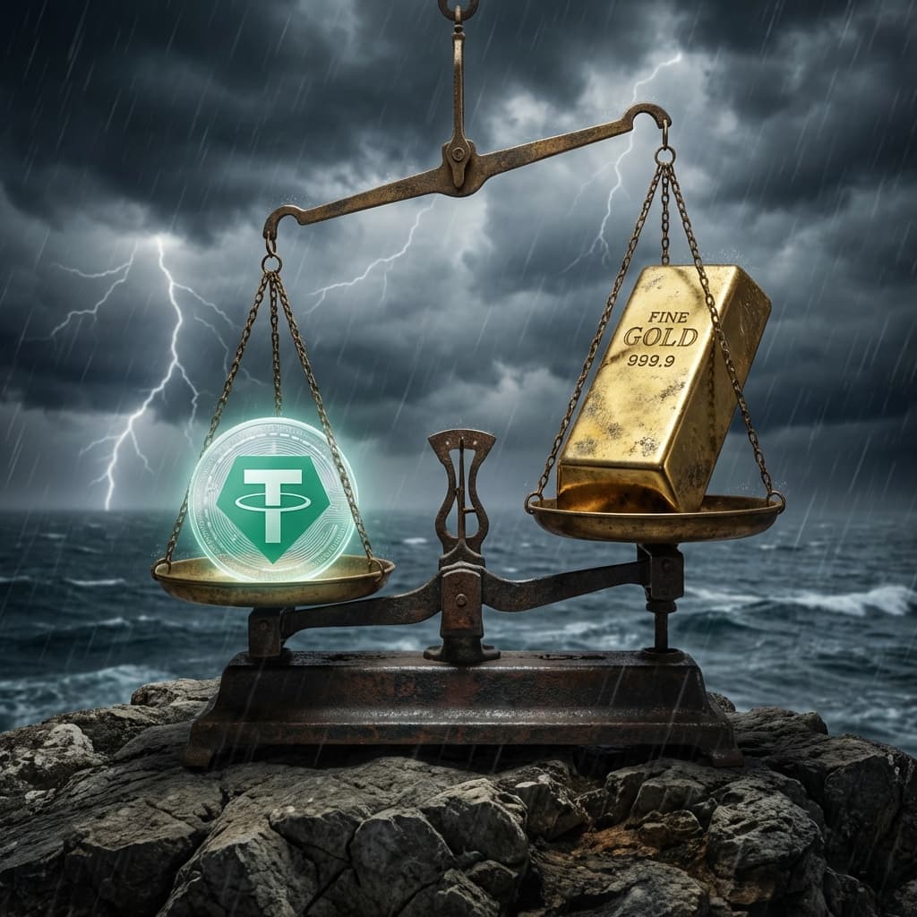 Tether vs Gold Scale