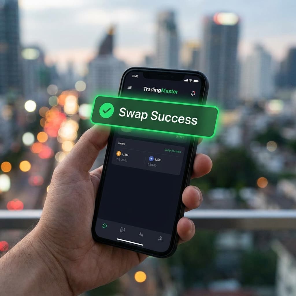 TradingMaster App Swap Success