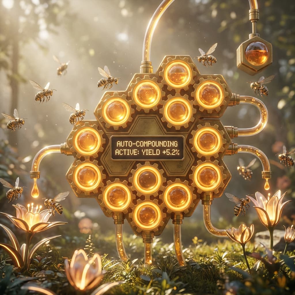 Sarang Lebah Auto-Compounding